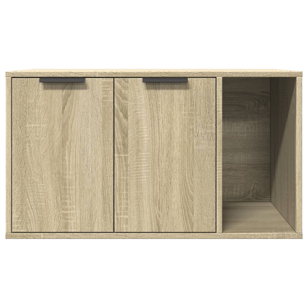 Skříňka na kočičí záchod dub sonoma 80x50x45cm kompozitní dřevo