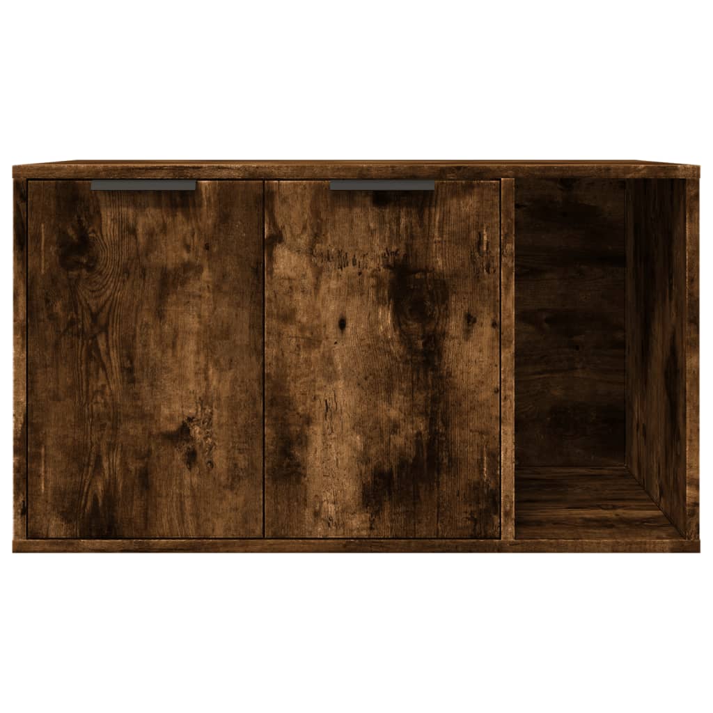 Skříňka na kočičí záchod kouřový dub 80 x 50 x 45 cm kompozit