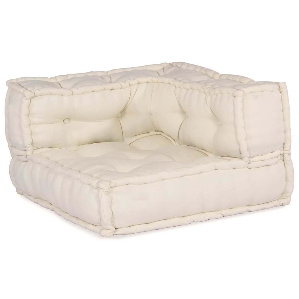 Modulární pohovka 2 pcs Krémová 70 x 70 x 56 cm textil