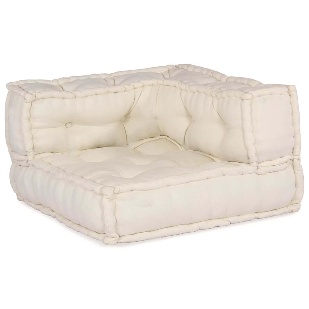 Modulární pohovka 4 pcs Krémová 70 x 70 x 56 cm textil