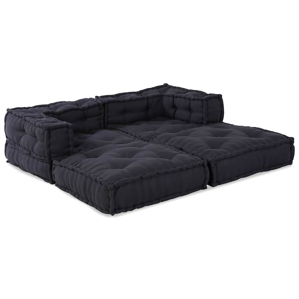 Modulární pohovka 2 pcs Antracit 70 x 70 x 56 cm textil
