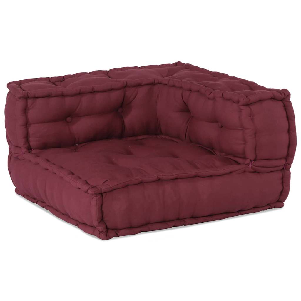 Modulární pohovka 2 pcs Bordó 70 x 70 x 56 cm textil