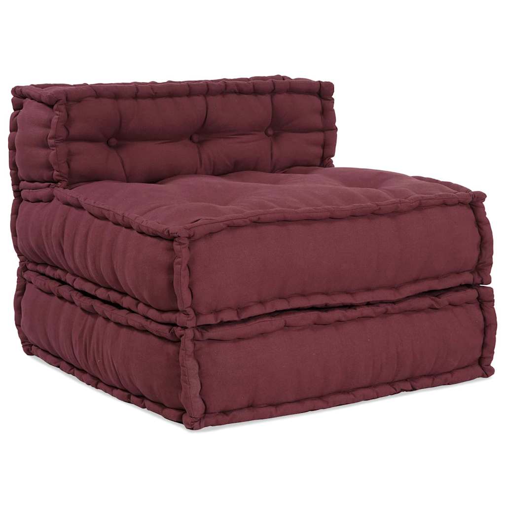 Modulární pohovka 4 pcs Bordó 70 x 70 x 56 cm textil