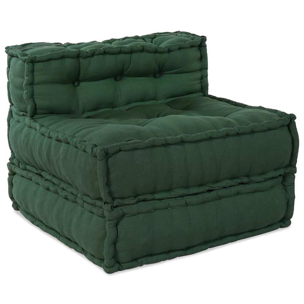 Modulární pohovka 3 pcs Zelená 70 x 70 x 56 cm textil