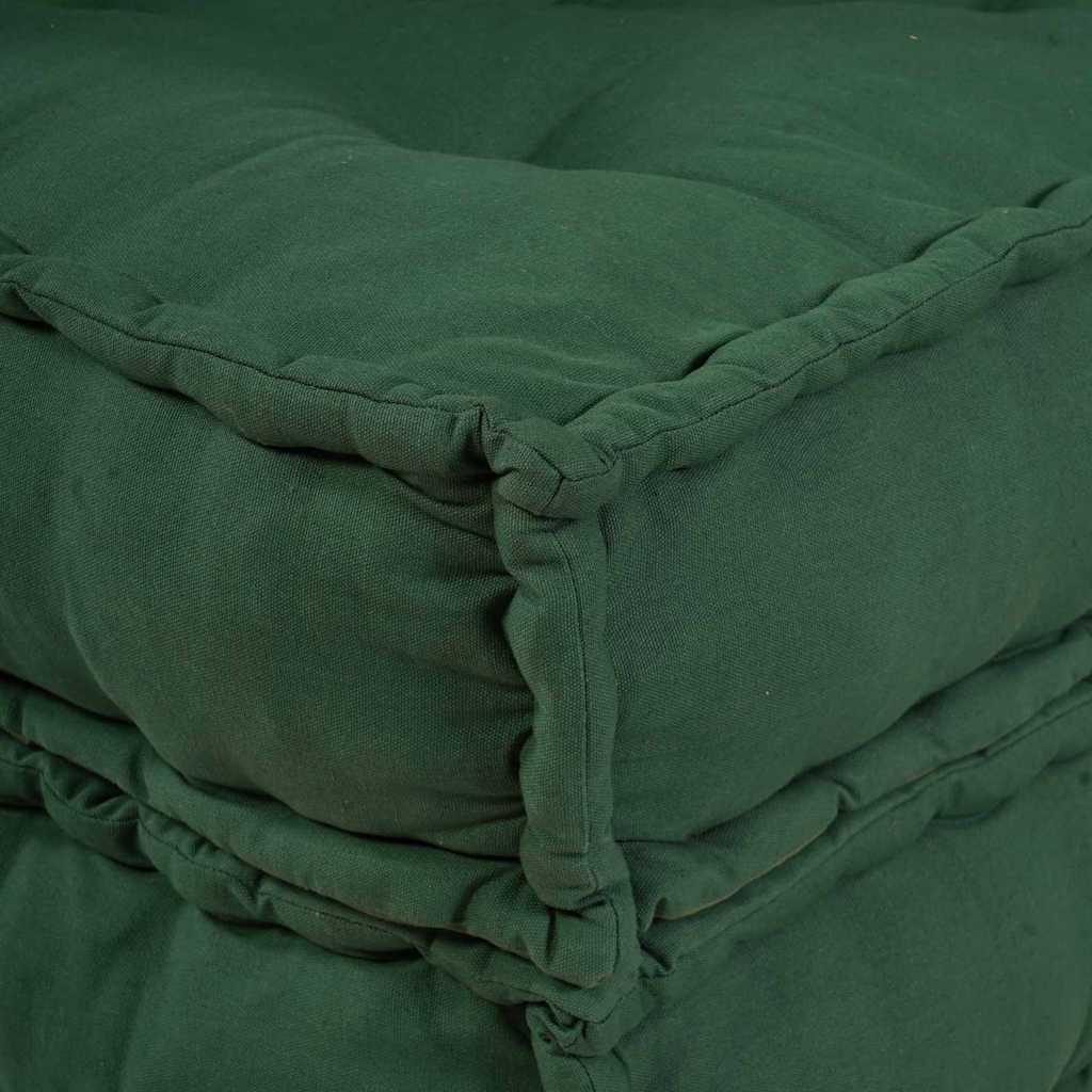 Modulární pohovka 4 pcs Zelená 70 x 70 x 56 cm textil