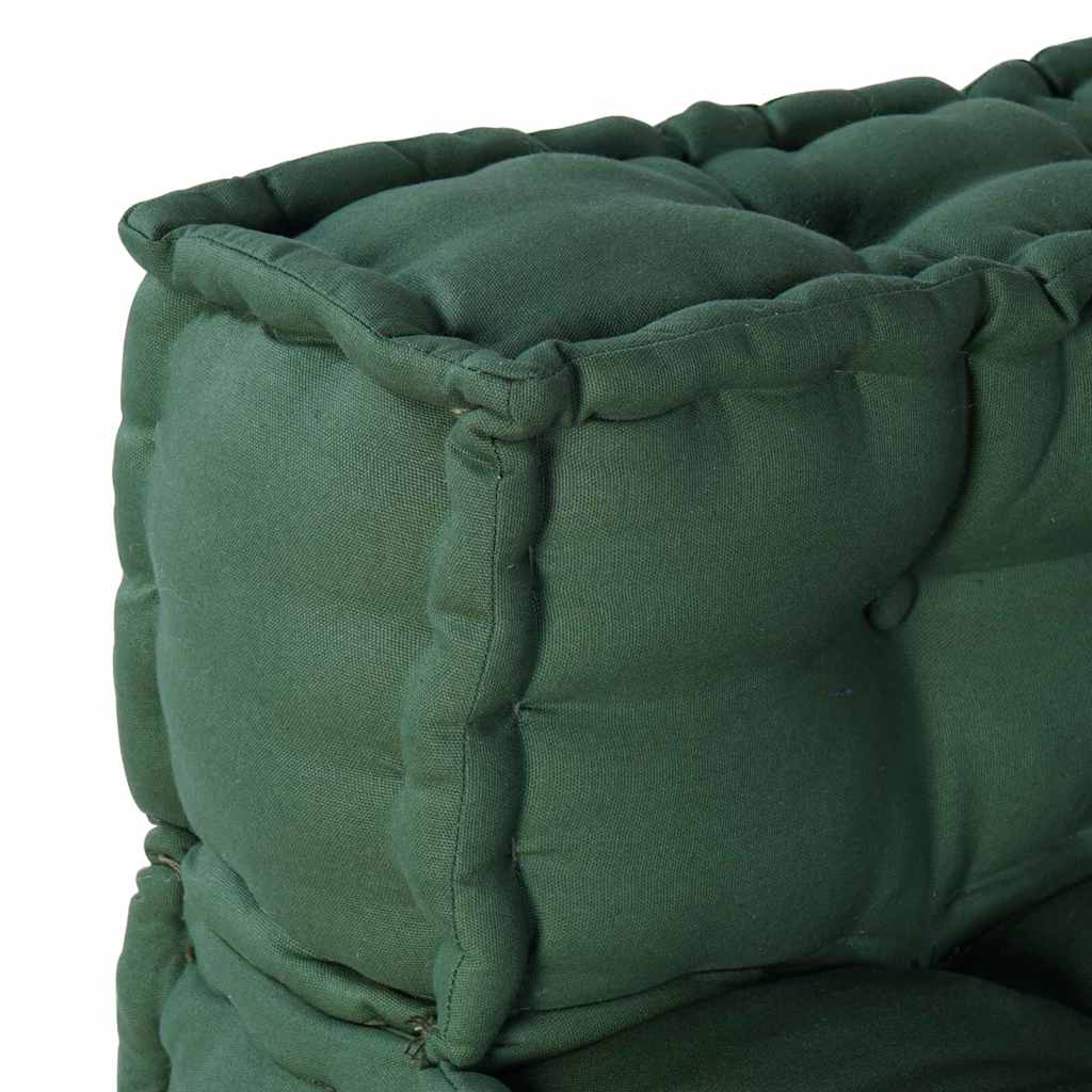 Modulární pohovka 4 pcs Zelená 70 x 70 x 56 cm textil