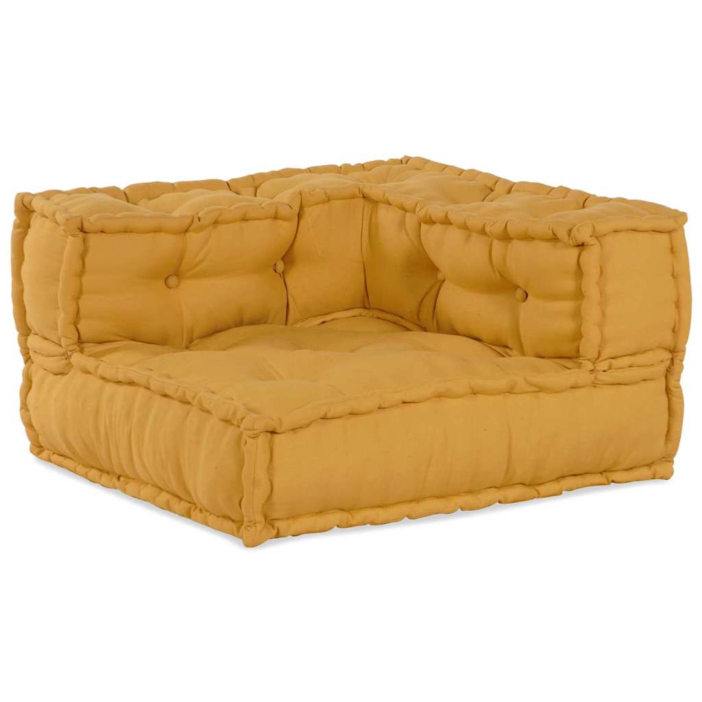 Modulární pohovka 4 pcs Žlutá 70 x 70 x 56 cm textil