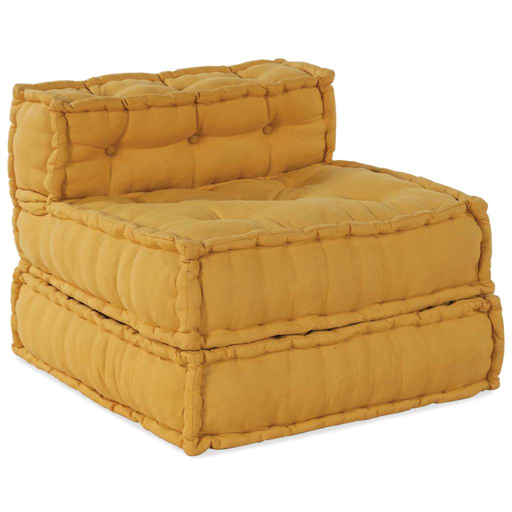 Modulární pohovka 4 pcs Žlutá 70 x 70 x 56 cm textil