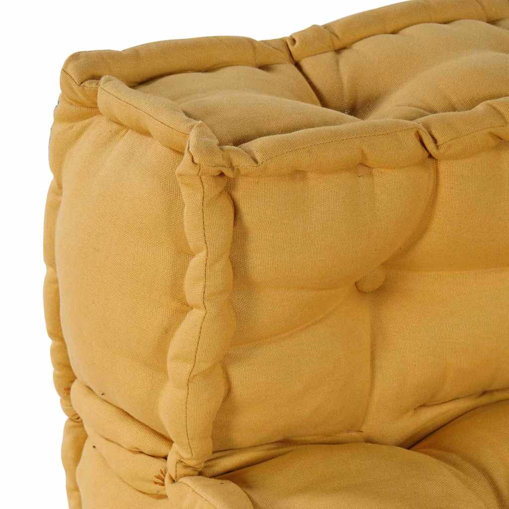 Modulární pohovka 4 pcs Žlutá 70 x 70 x 56 cm textil