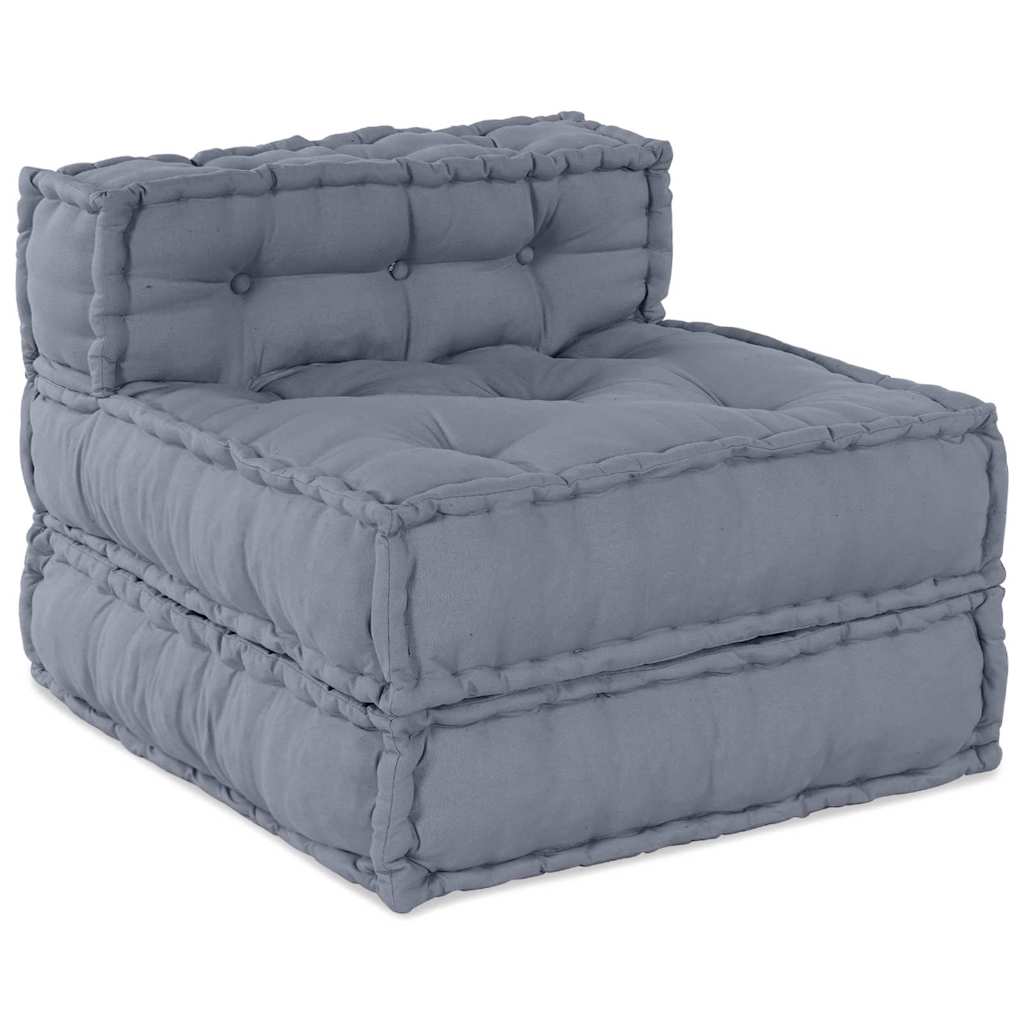 Modulární pohovka 4 pcs Šedá 70 x 70 x 56 cm textil