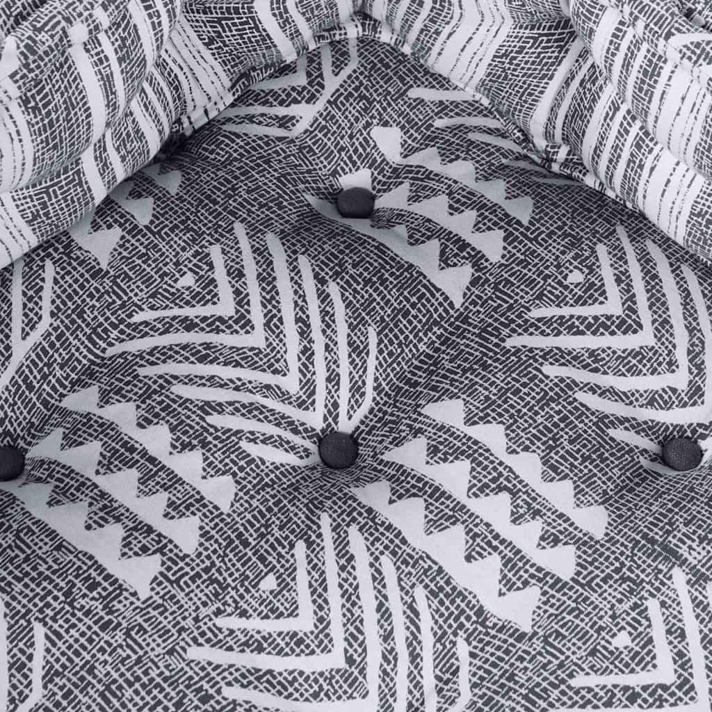Modulární pohovka Pruhovaný 2 pcs Šedá 70 x 70 x 54 cm textil