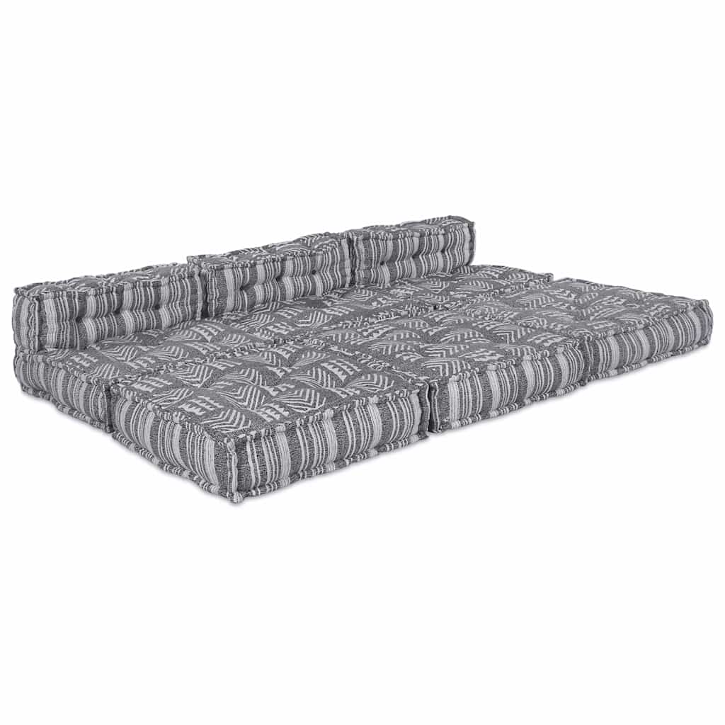 Modulární pohovka 4 pcs Světle šedá 70 x 70 x 56 cm textil