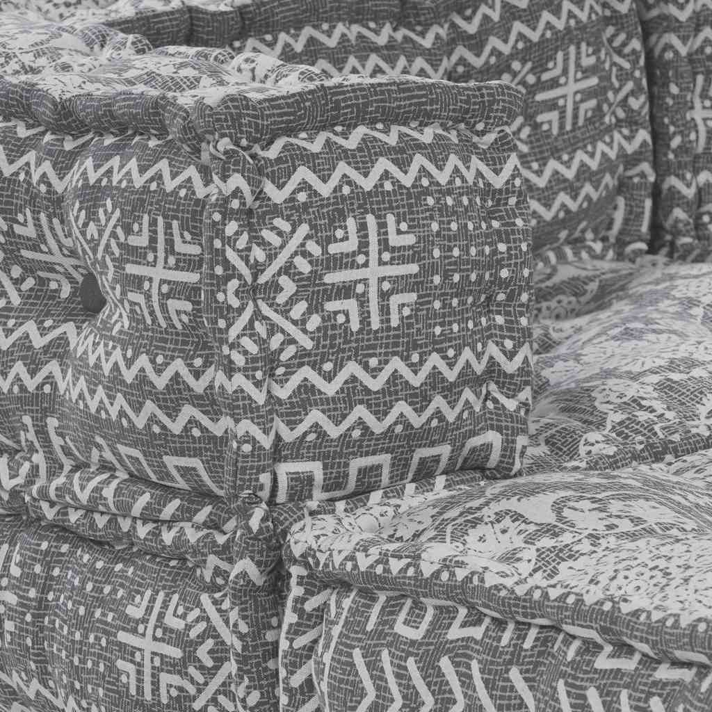 Modulární pohovka 4 pcs Světle šedá 70 x 70 x 56 cm textil
