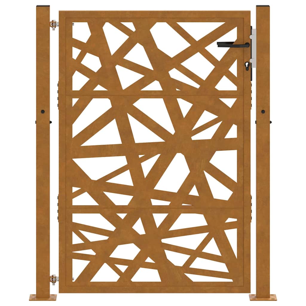 Zahradní branka 105x130 cm klimaticky odolný ocel design lehkou