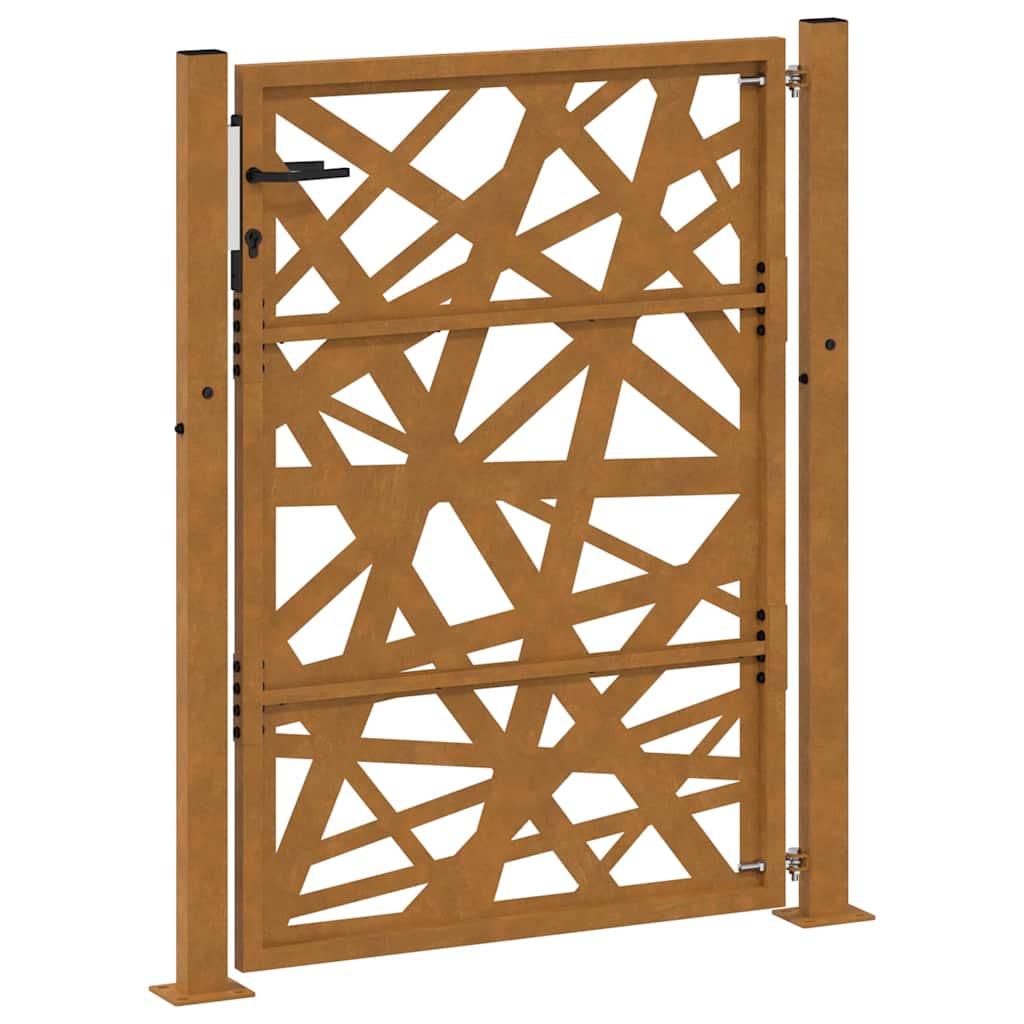 Zahradní branka 105x130 cm klimaticky odolný ocel design lehkou
