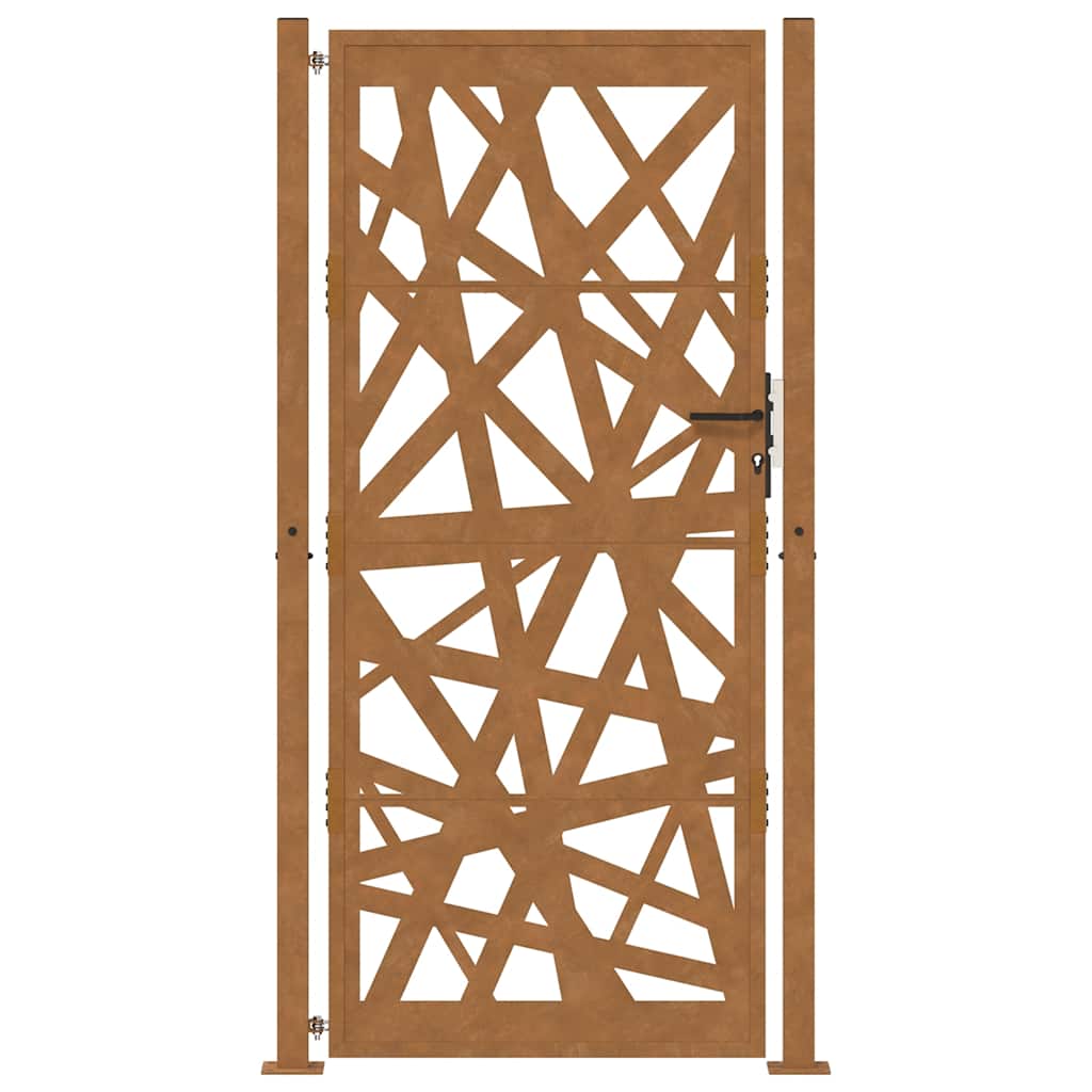 Zahradní branka 105x205 cm klimaticky odolný ocel design lehkou