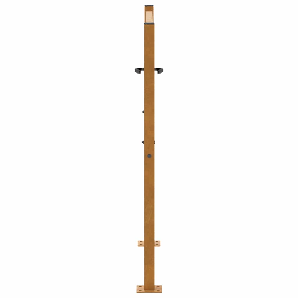 Zahradní branka 105x105 cm klimaticky odolný ocel design listů