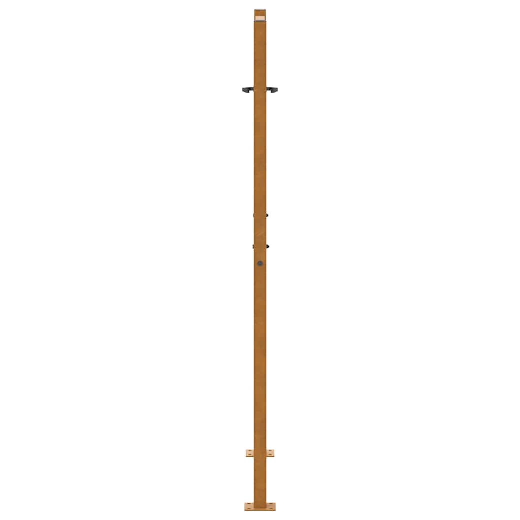 Zahradní branka 105x155 cm klimaticky odolný ocel design listů