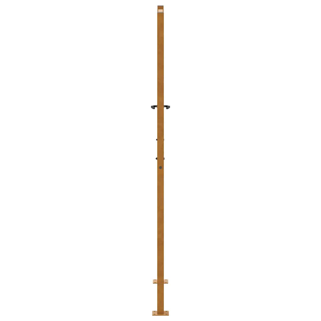 Zahradní branka 105x180 cm klimaticky odolný ocel design listů