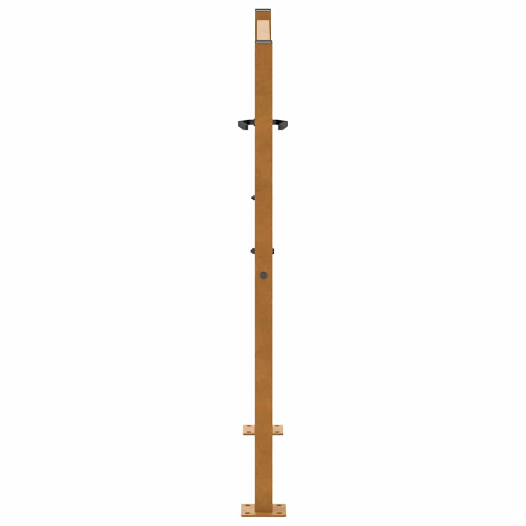 Zahradní branka 105x105cm klimaticky odolný ocel design vlnek