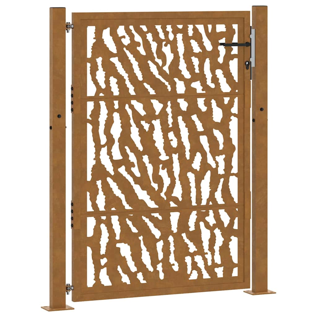 Zahradní branka 105x130cm klimaticky odolný ocel design stopový