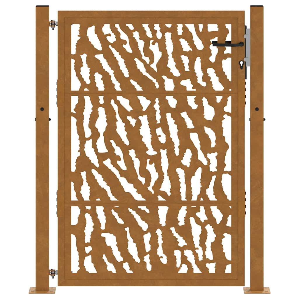 Zahradní branka 105x130cm klimaticky odolný ocel design stopový