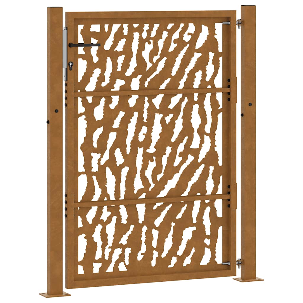 Zahradní branka 105x130cm klimaticky odolný ocel design stopový