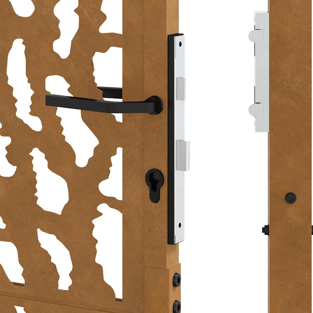 Zahradní branka 105x130cm klimaticky odolný ocel design stopový