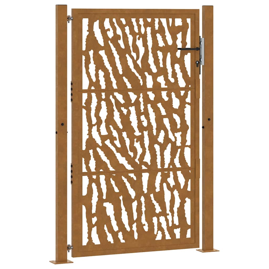 Zahradní branka 105x155cm klimaticky odolný ocel design stopový