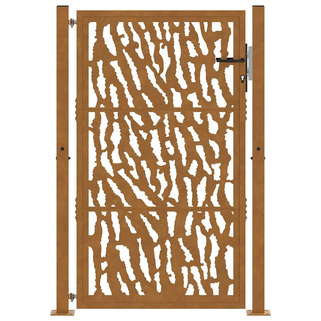 Zahradní branka 105x155cm klimaticky odolný ocel design stopový