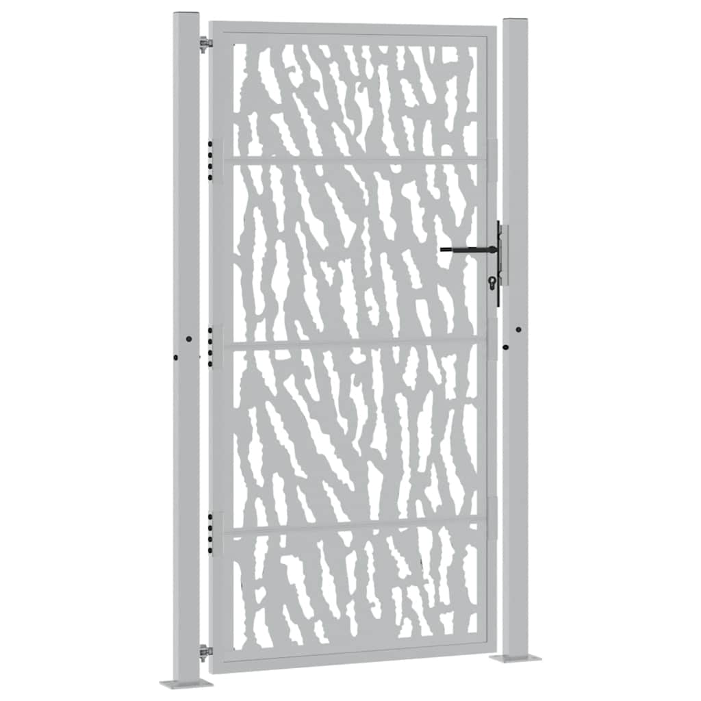 Zahradní branka 105x180cm klimaticky odolný ocel design stopový