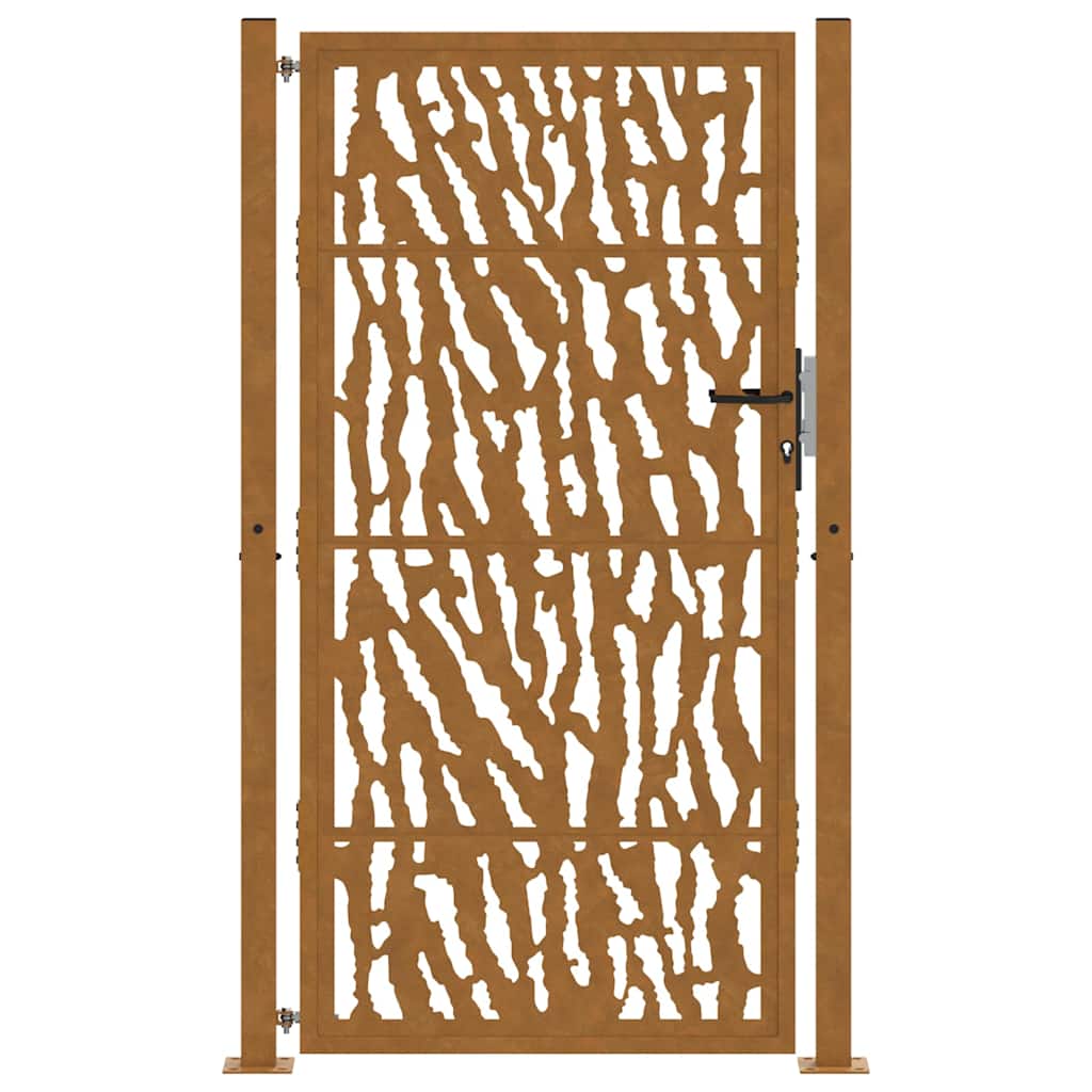 Zahradní branka 105x180cm klimaticky odolný ocel design stopový