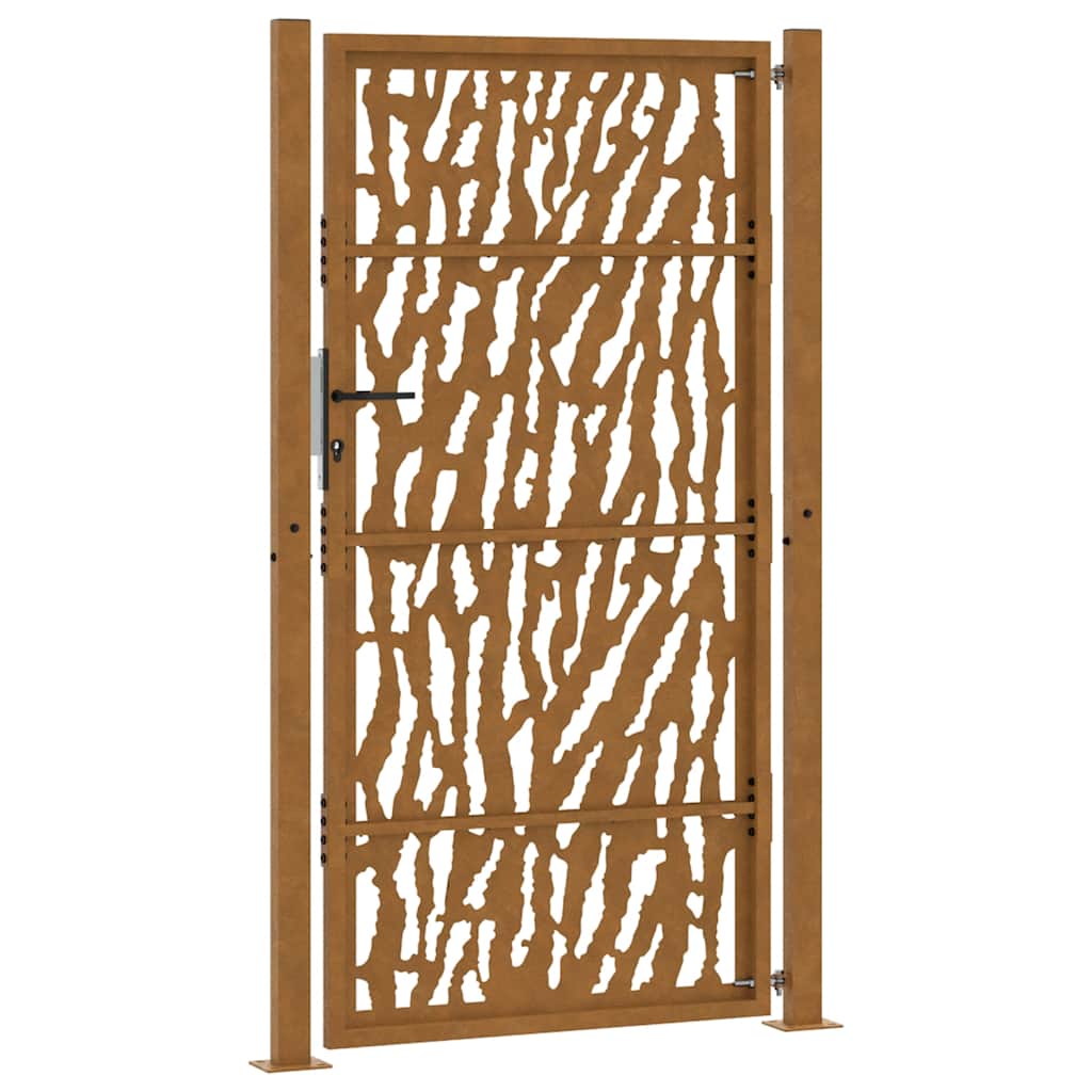Zahradní branka 105x180cm klimaticky odolný ocel design stopový