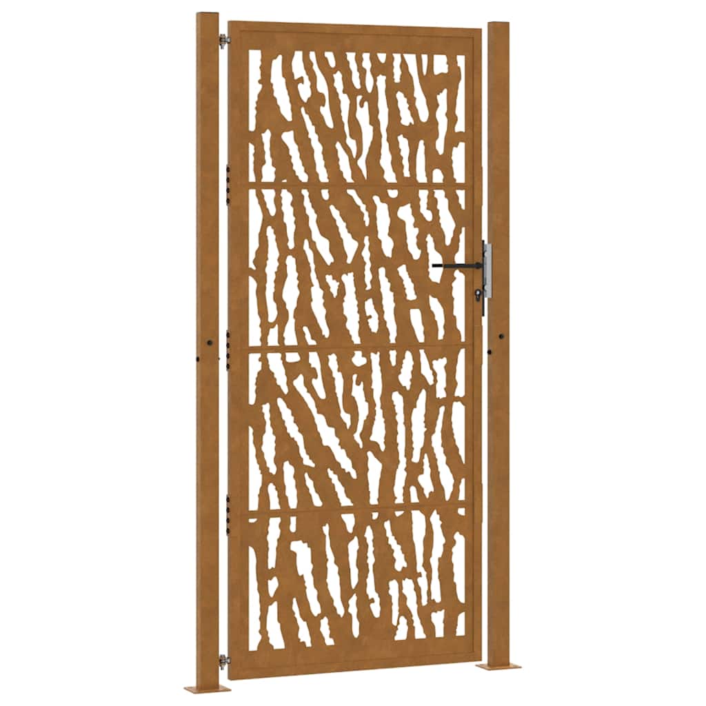 Zahradní branka 105x205cm klimaticky odolný ocel design stopový