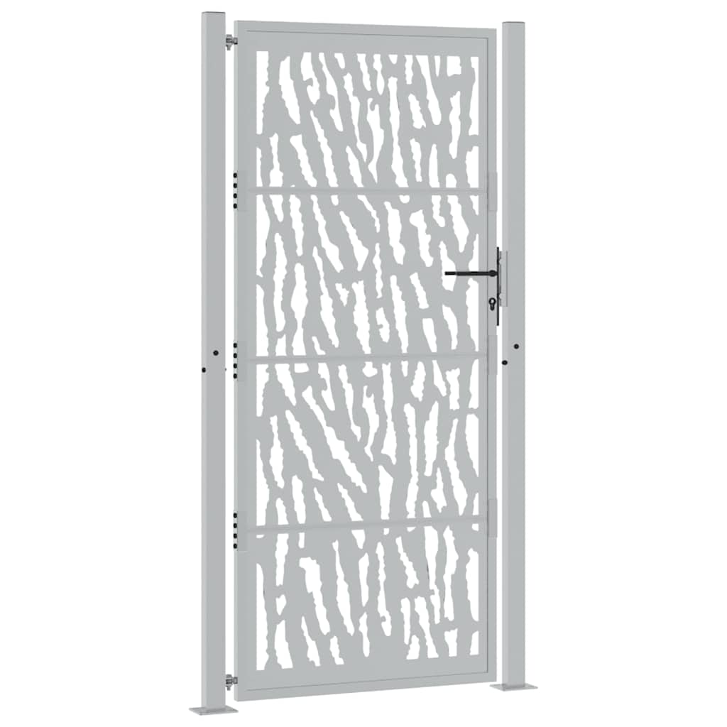 Zahradní branka 105x205cm klimaticky odolný ocel design stopový