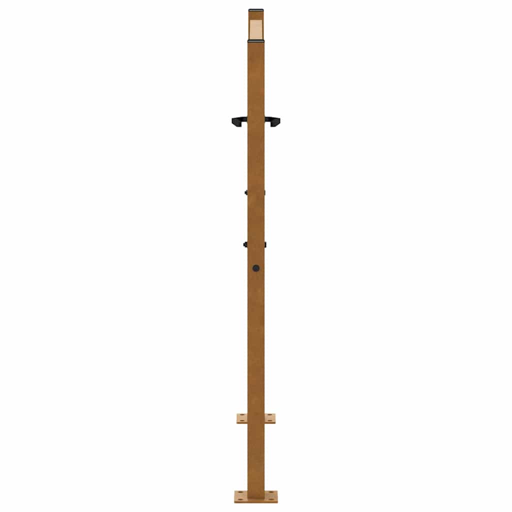 Zahradní branka 105x105cm klimaticky odolný ocel design plamene