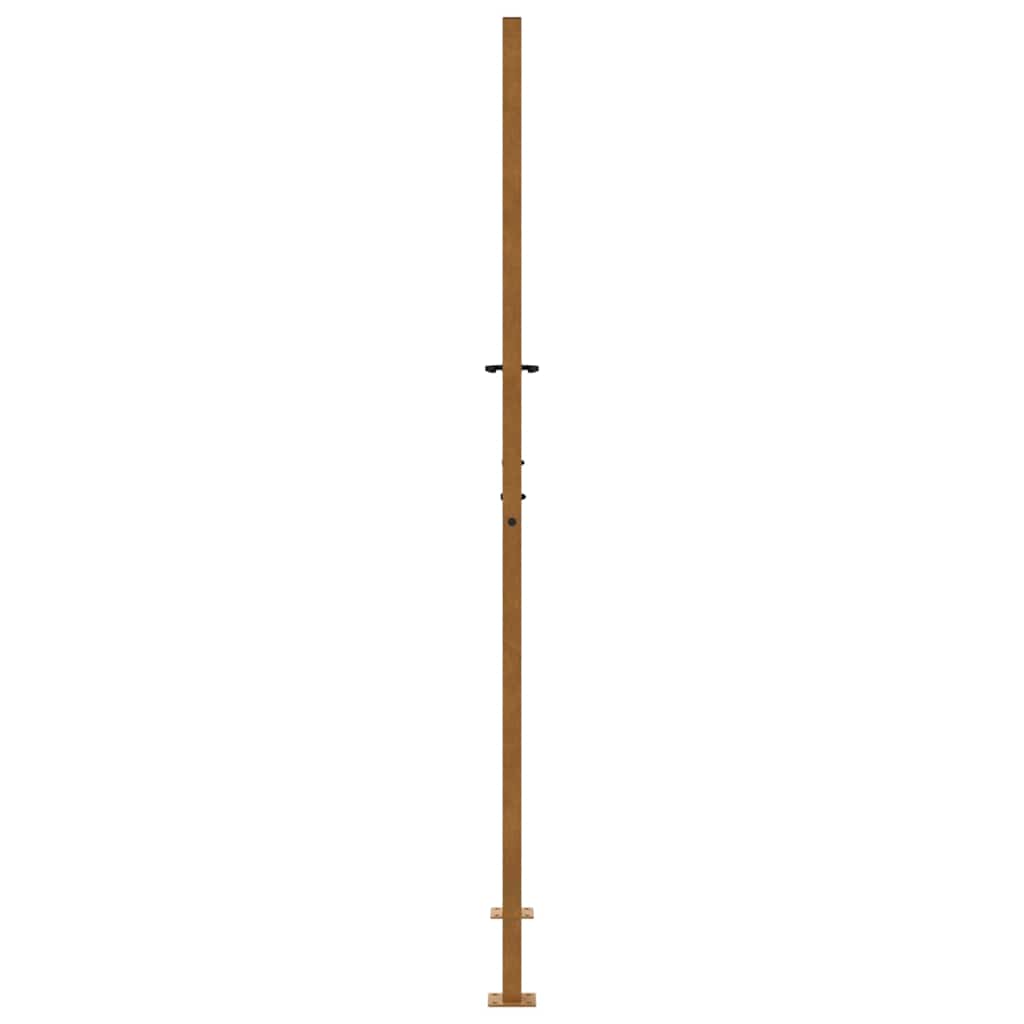 Zahradní branka 105x205 cm klimaticky odolný ocel design vlnek