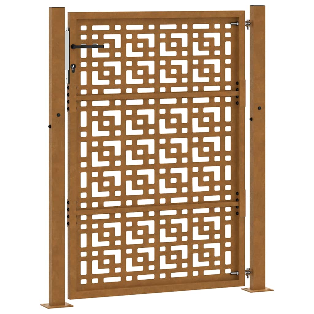 Zahradní branka 105x130cm klimaticky odolný ocel design stopový