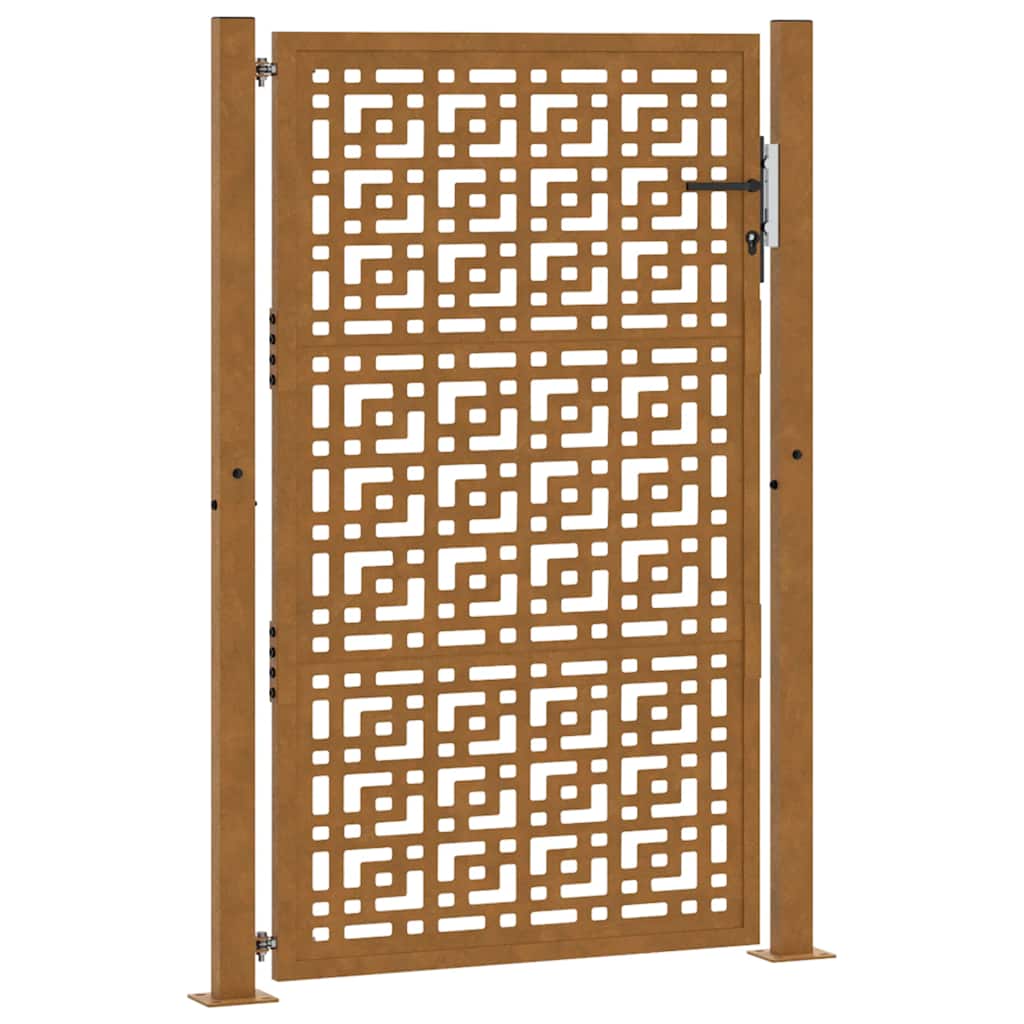 Zahradní branka 105x155cm klimaticky odolný ocel design stopový
