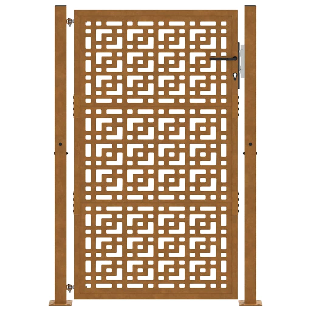 Zahradní branka 105x155cm klimaticky odolný ocel design stopový