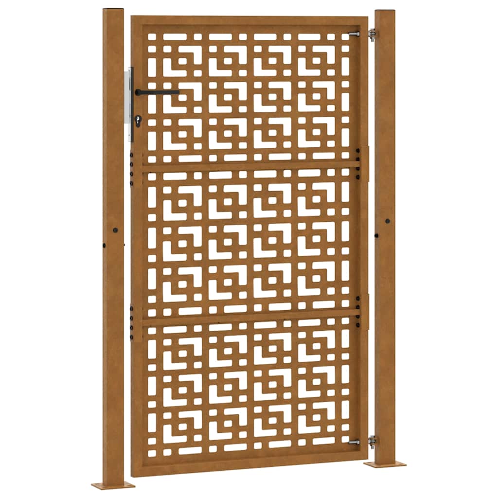 Zahradní branka 105x155cm klimaticky odolný ocel design stopový