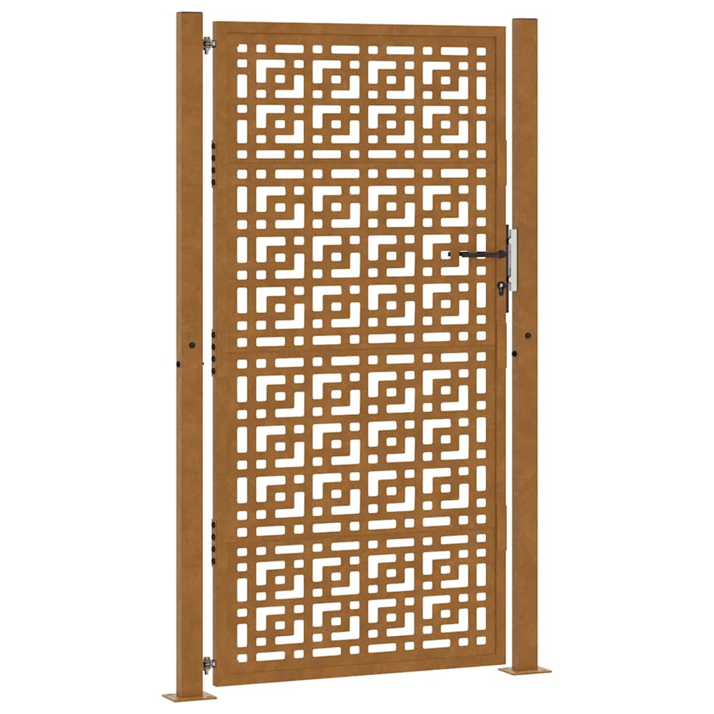 Zahradní branka 105x180cm klimaticky odolný ocel design stopový