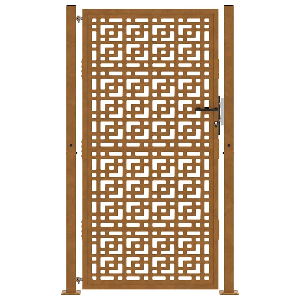 Zahradní branka 105x180cm klimaticky odolný ocel design stopový
