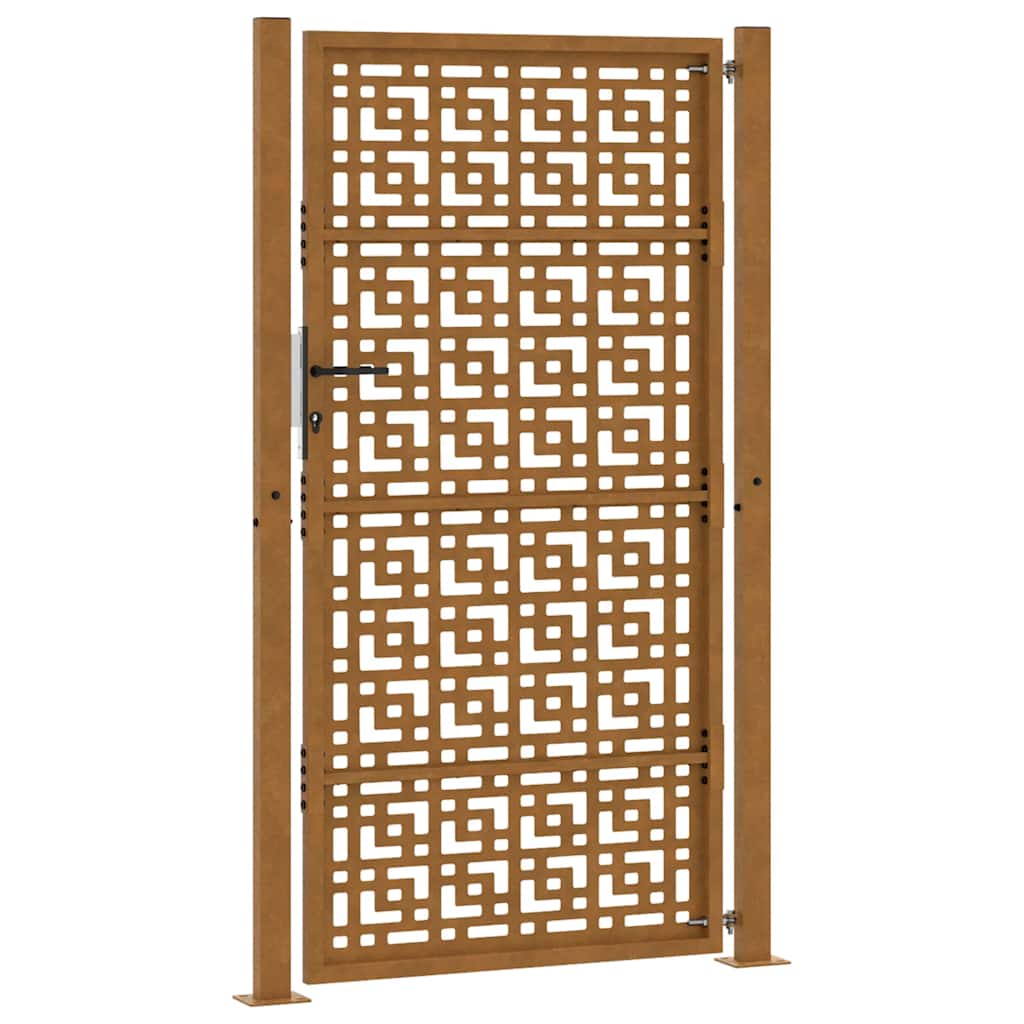 Zahradní branka 105x180cm klimaticky odolný ocel design stopový