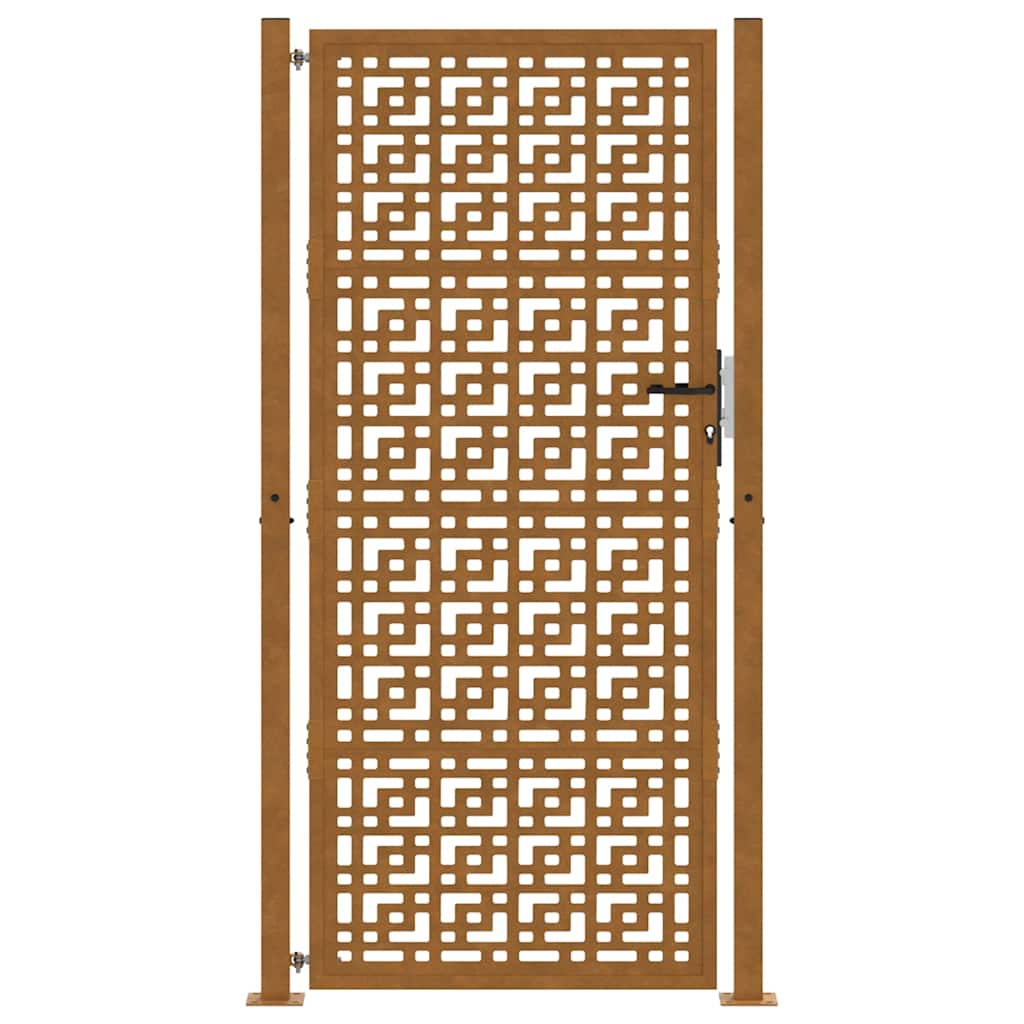 Zahradní branka 105x205cm klimaticky odolný ocel design stopový