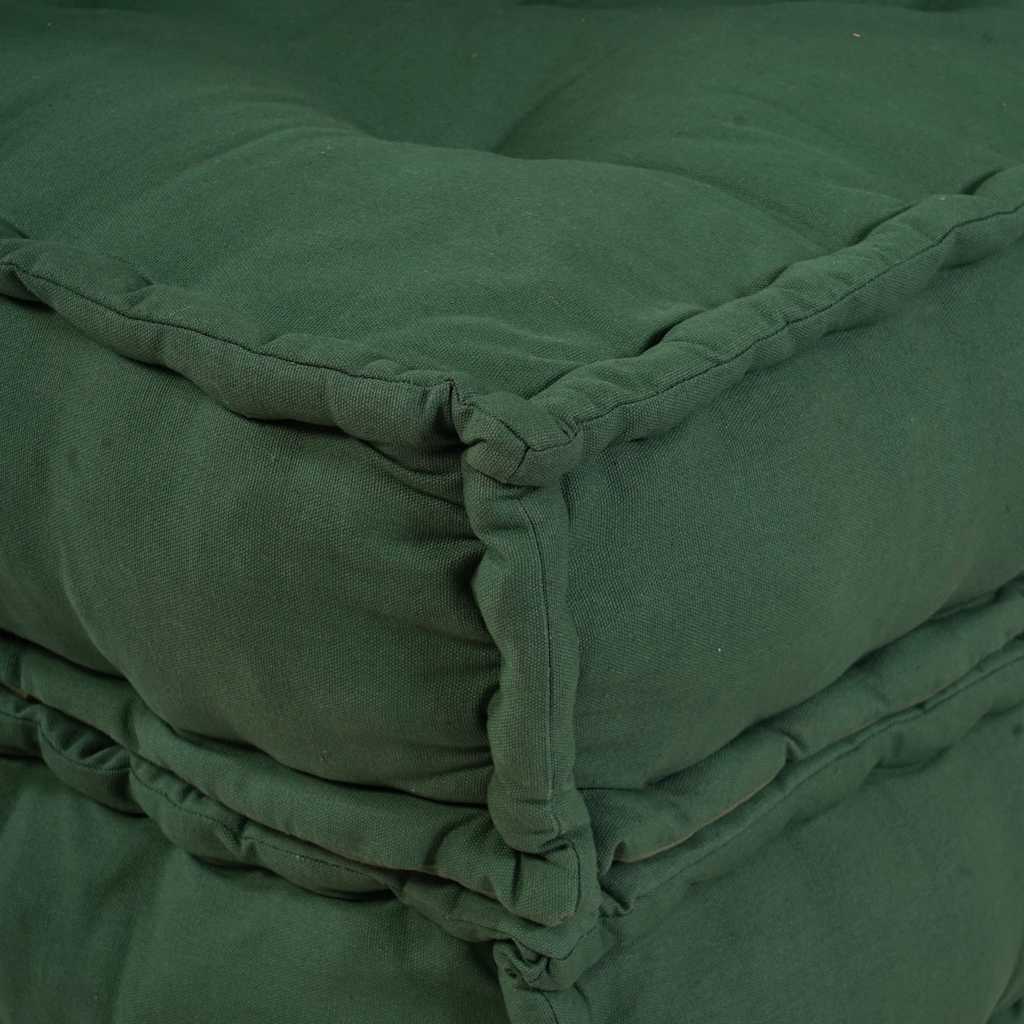 Modulární puf zelený 70x70x54 Látka