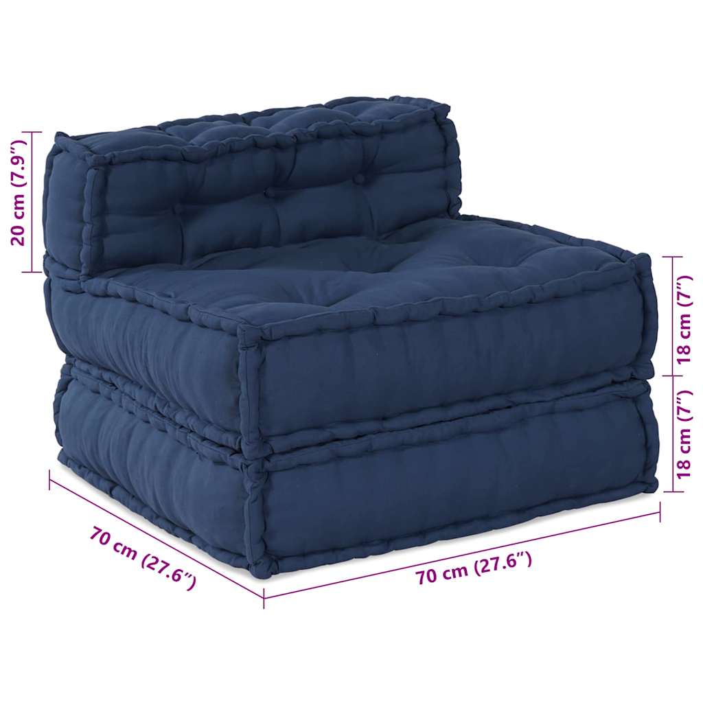 Modulární pohovka Indigo 70 x 70 x 54 cm textil