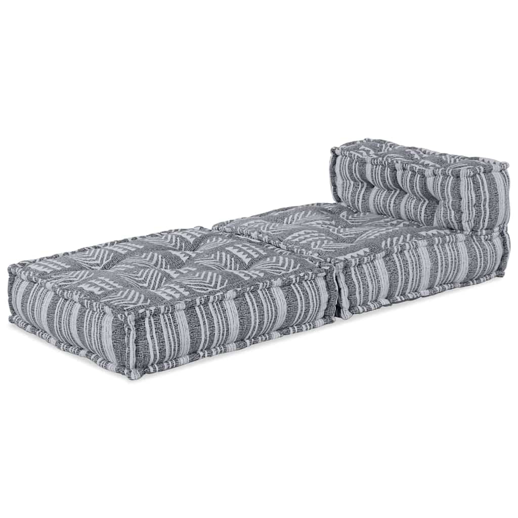 Modulární pohovka Pruhovaný Šedá 70 x 70 x 54 cm textil