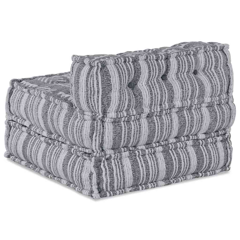 Modulární pohovka Pruhovaný Šedá 70 x 70 x 54 cm textil