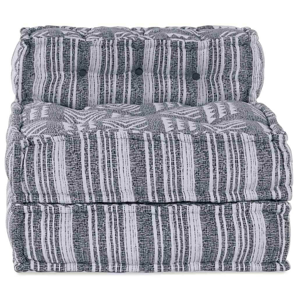 Modulární pohovka Pruhovaný Šedá 70 x 70 x 54 cm textil